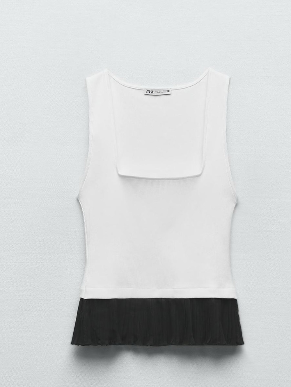 Zara top with contrast